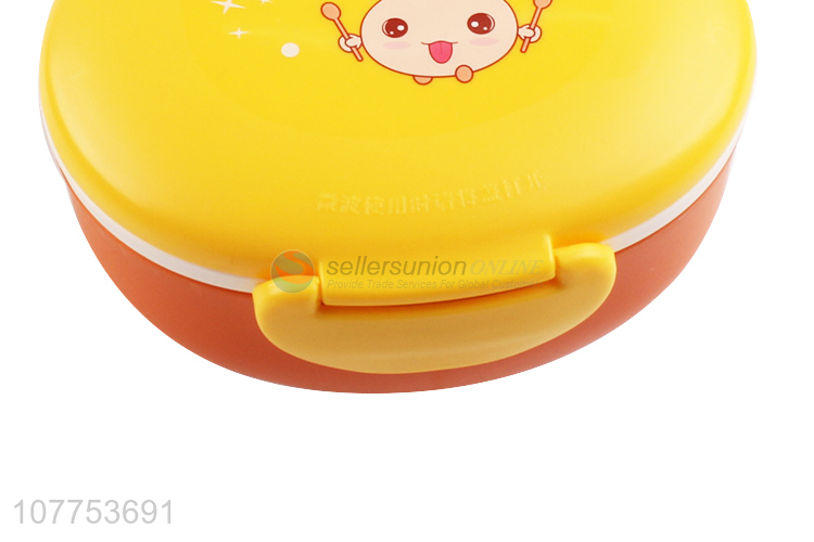 Best Selling Cute Two Layers Lunch Box With Spoon For Kids