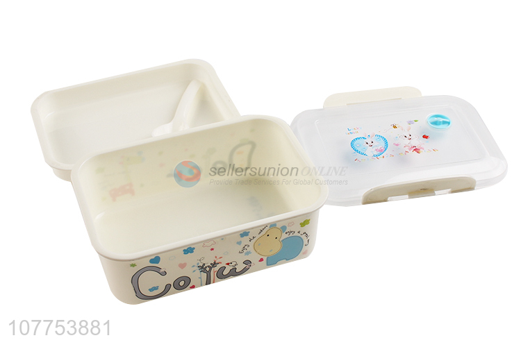 Cartoon Printing Plastic Lunch Box Cheap Bento Box