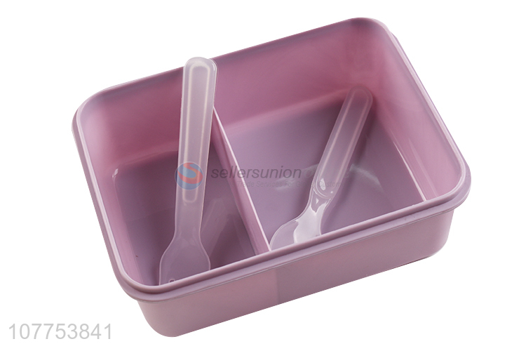 Popular Purple Plastic Lunch Box Fashion Bento Box For Sale