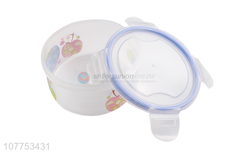 Popular 5 Pieces Round Transparent Crisper Preservation Box