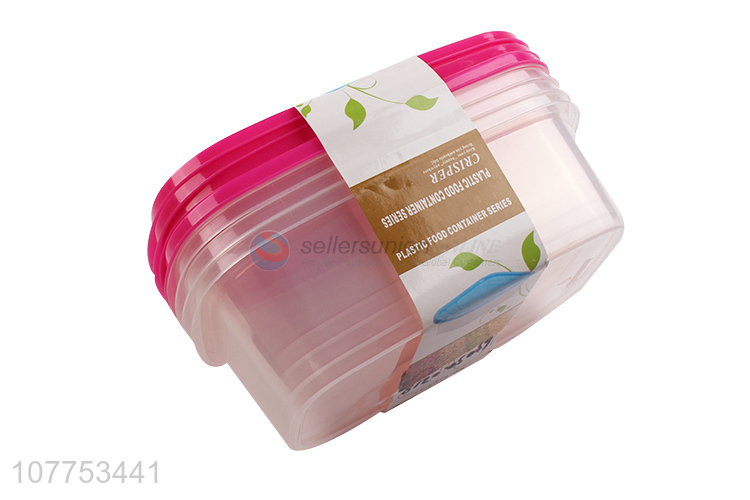 New Arrival 3 Pieces Kitchen Food Storage Preservation Box With Lids Set