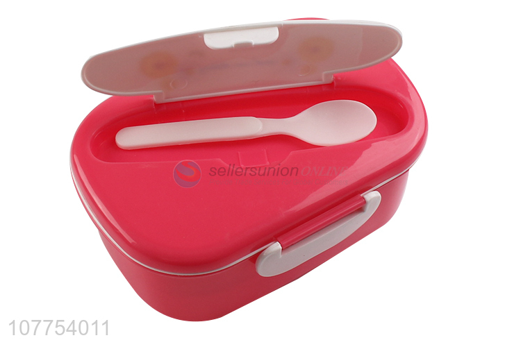 Best Selling Plastic Lunch Box With Spoon For Household