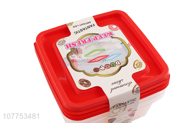 New Design Plastic Preservation Box Fashion Food Storage Box Set