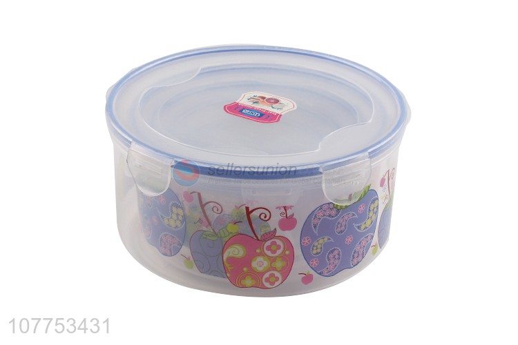 Popular 5 Pieces Round Transparent Crisper Preservation Box