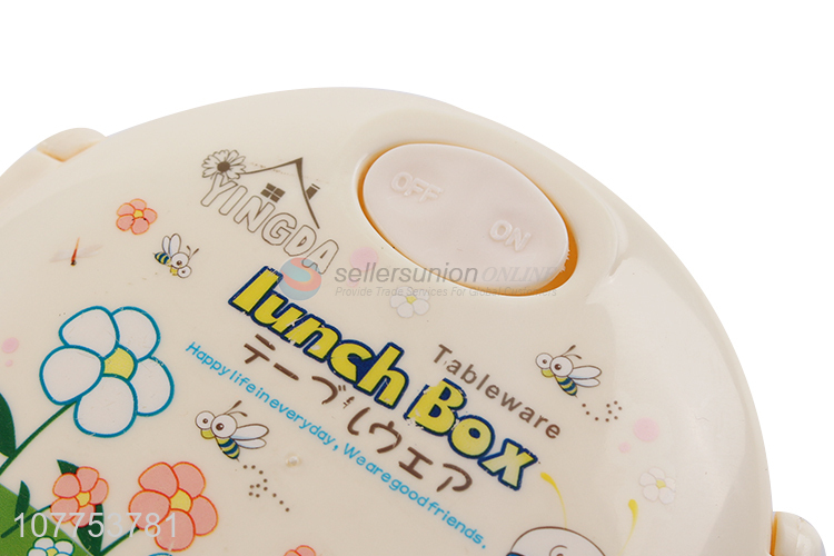 High Quality Two Layers Plastic Lunch Box With Spoon Set