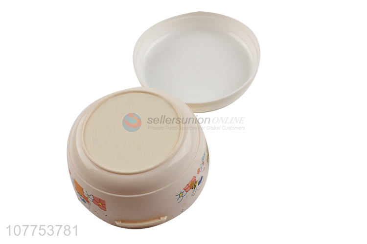 High Quality Two Layers Plastic Lunch Box With Spoon Set