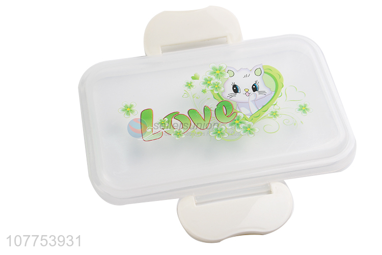 Good Sale Two Layers Lunch Box With Spoon Set