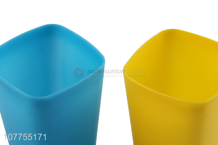 Fashion Colorful Square Cup Plastic Cup Water Cup Drinking Cup