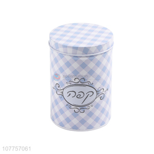 Hot Sale Cylindrical Tin Can Fashion Food Storage Box