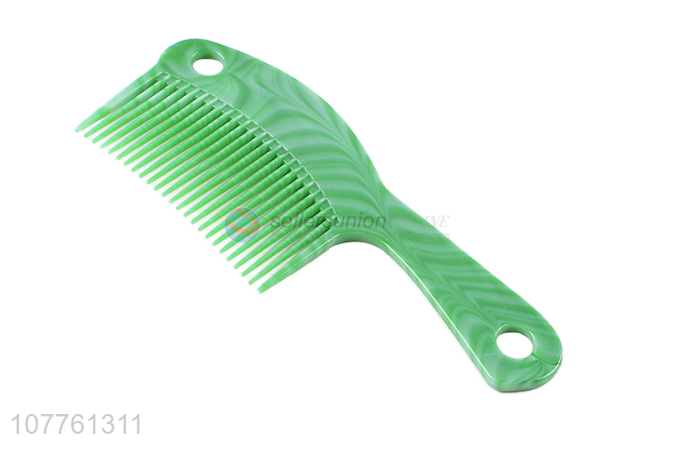 Fashion Style Green Plastic Hair Comb Scalp Massage Comb