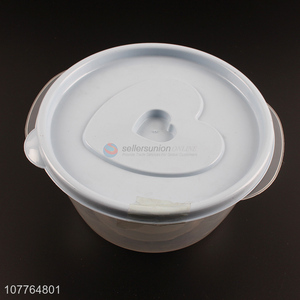Custom logo round plastic food container bpa free fresh-keeping box