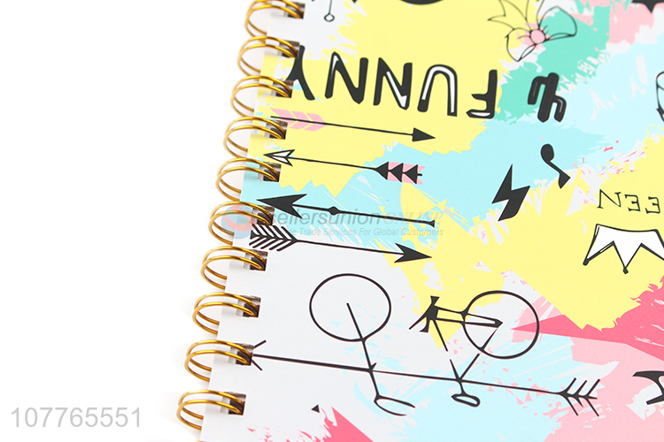 Fashion Printing Cover Paper Notebook Coil Notebook