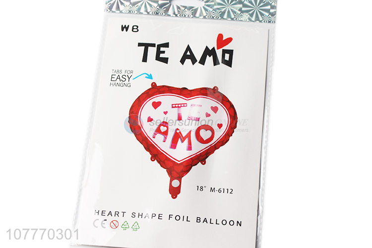 Fashion product heart shape foil balloon with low price