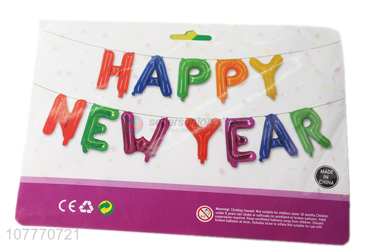 Happy new year foil balloon alphabet set for sale