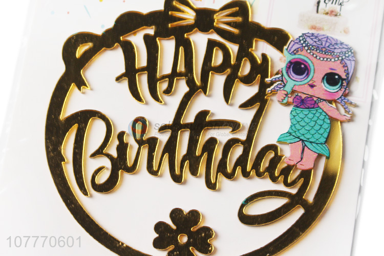 Happy birthday cake topper acrylic topper for sale