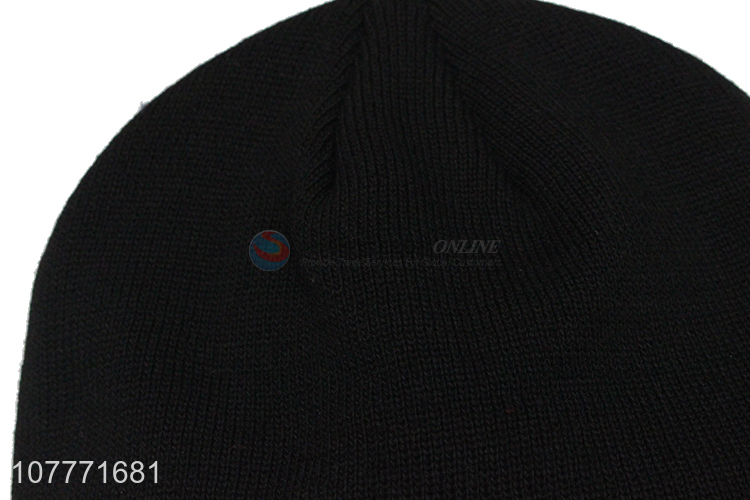 Hot sale plus velvet thick sports winter knitted hat