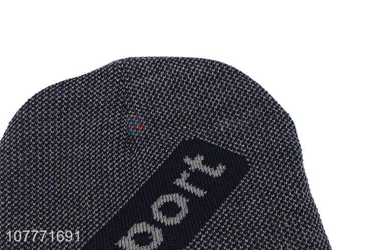 Wholesale velvet windproof sports winter embroidery knitted hat