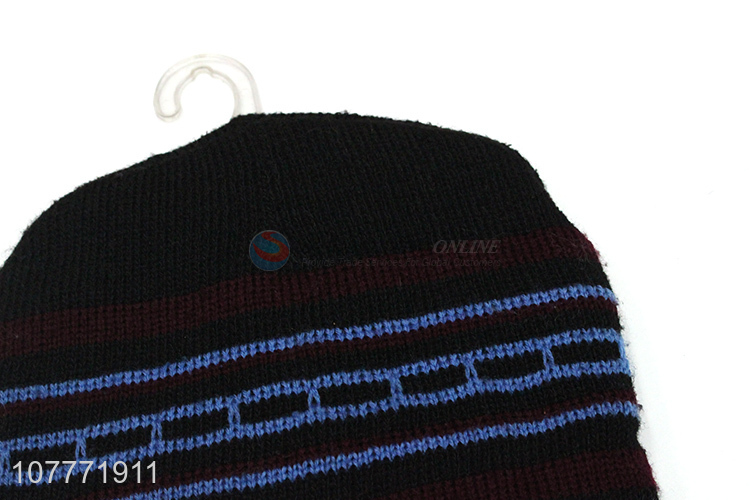 High quality pullover hat outdoor sports windproof warm knitted hat