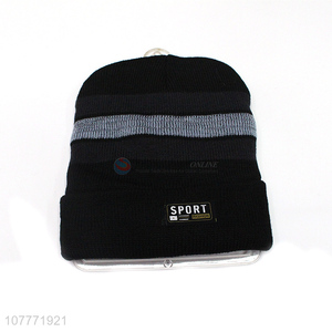 Factory wholesale outdoor printing sports knitted hat