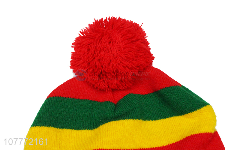 Hot sale utdoor sports leisure knitted hat warm woolen cap