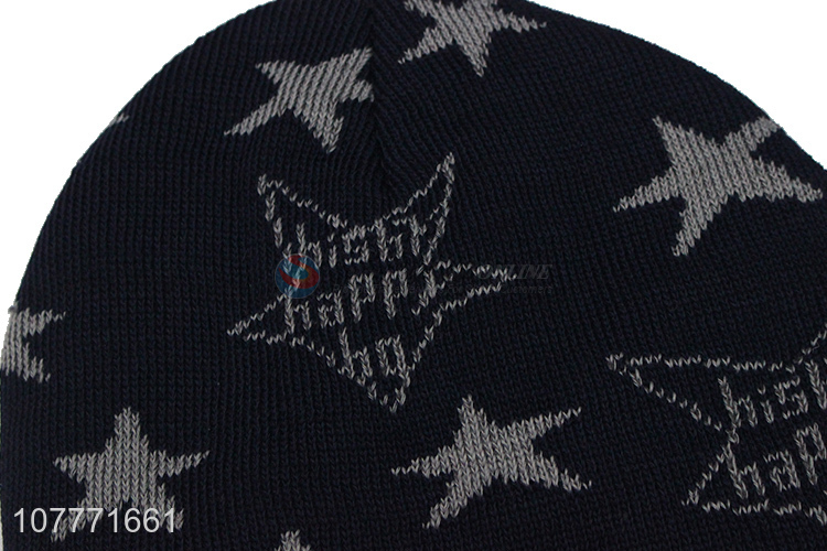 New design outdoor knit hat riding windproof ear protection hat