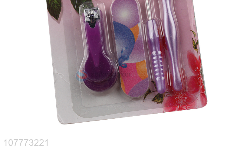 New arrival 5 pieces beauty manicure set nail clipper nail file set