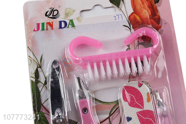 Factory price 5 pieces manicure pedicure set nail clipper nail scissors set