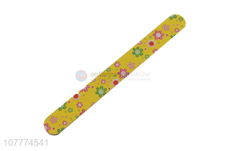 Best selling flower pattern sandpaper nail file polishing file