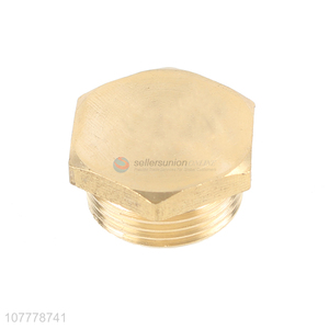 High quality 3/4 brass male thread hexagon head pipe plug pipe fittings