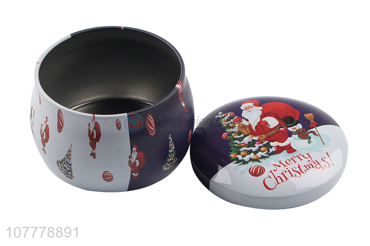 Popular Christmas Gift Packing Tin Case Best Candle Jar