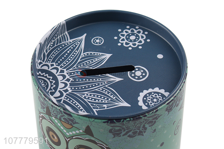 High Quality Owl Pattern Colorful Saving Pot Money Box