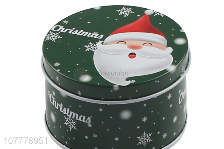 Wholesale Round Tin Case Box Christmas Gift Packing Case