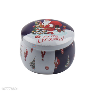Popular Christmas Gift Packing Tin Case Best Candle Jar