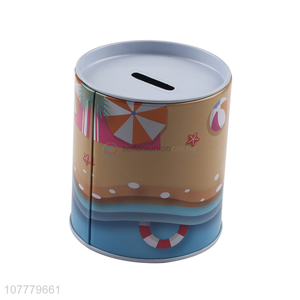 Cool Design Tinplate <em>Money</em> <em>Box</em> Cylinder Piggy Bank