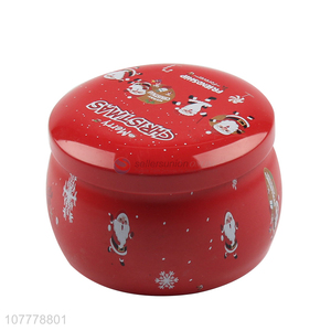 Wholesale Colorful Tin Can Big Belly Candle Tin Jar