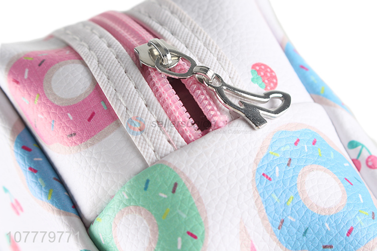 Recent product donut pattern pvc makeup bag cosmetic pouch