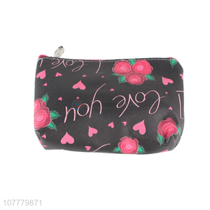 Hot products rose pattern pvc makeup bag trave toiletry bag