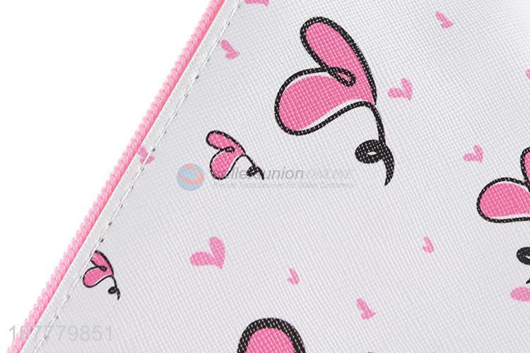 New arrival heart pattern pvc makeup bag cosmetic pouch