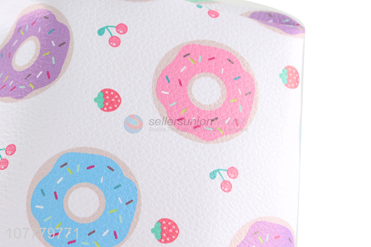 Recent product donut pattern pvc makeup bag cosmetic pouch