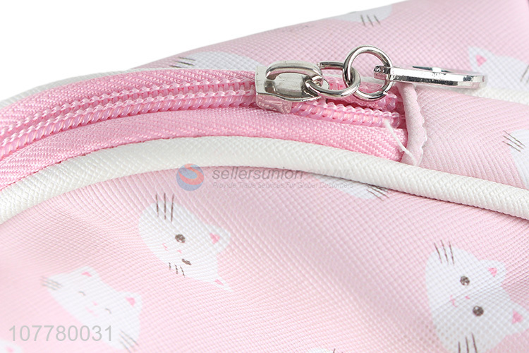 Best selling cartoon cat pvc makeup bag travel cosmetic bag