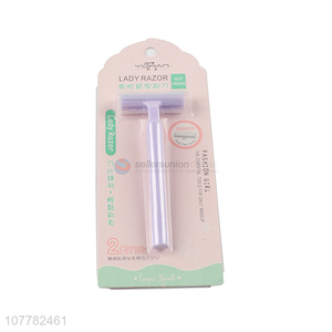 Fashion product safety lady razor with two blade