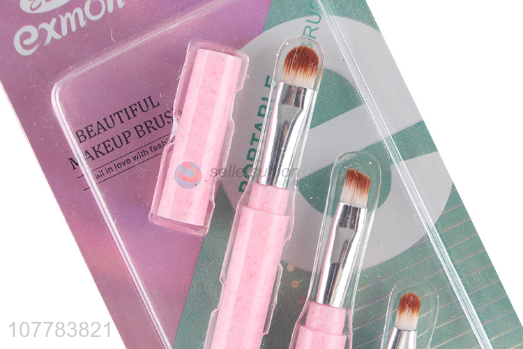 Wholesale 4-in-1 makeup brush eyeshadow brush lash brush lip brush eyeshadow sponge applicator
