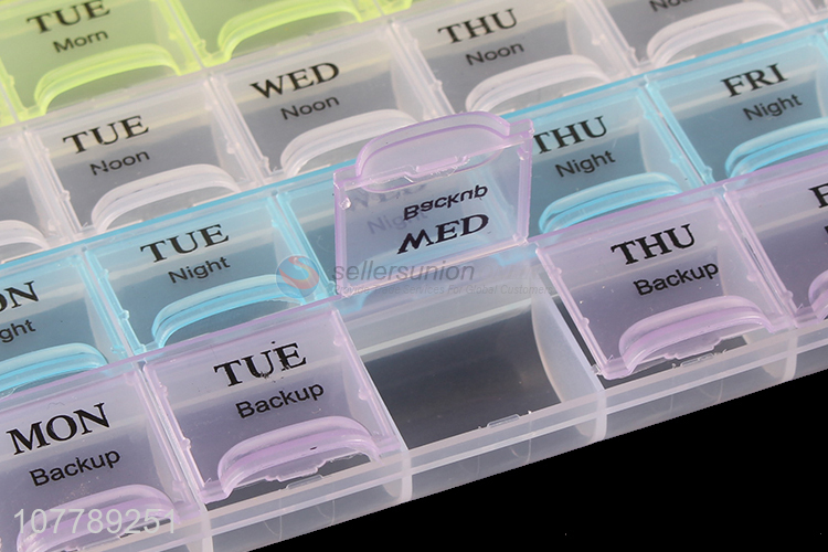 Hot sale 28 compartments pill box monthly pill case 7 days vitamin case