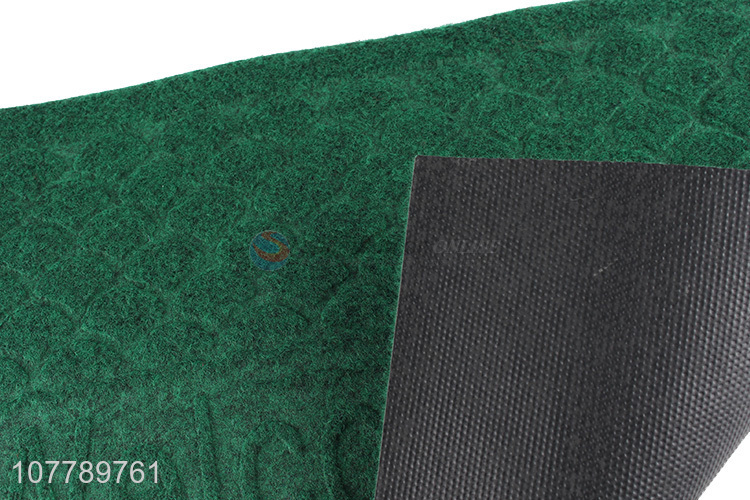Hot sale brushed embossed outdoor indoor floor mat door mat