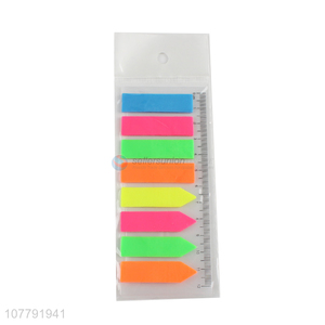 Good sale fluorescent color blank tearable sticky notes index bookmark