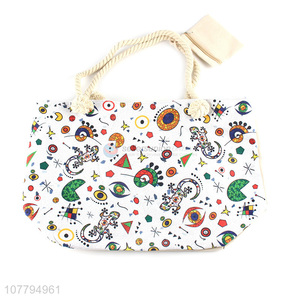 Factory Wholesale Canvas Beach Bag Fashion Tote Bag