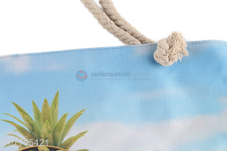 Best Quality Cartoon Printing Beach Bag Canvas Tote Bag For Sale