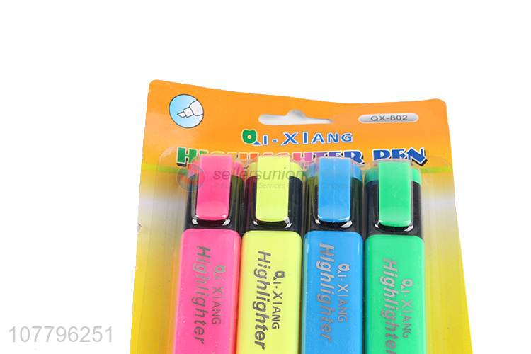 Low price multicolor hand account marker highlighter