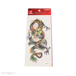 Fashion design body temporary dragon tattoo sticker for adult