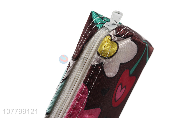 Popular Fashion Stationery Leather Pencil Case Pencil Bag